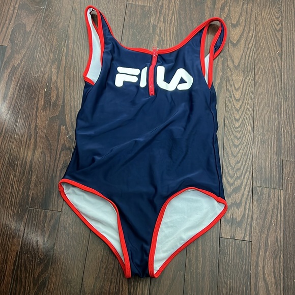 Fila Kids Youth One Piece Swimsuit Size 12 - Picture 5 of 7